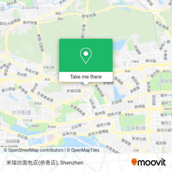 米瑞坊面包店(侨香店) map
