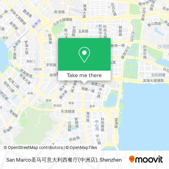 San Marco圣马可意大利西餐厅(中洲店) map