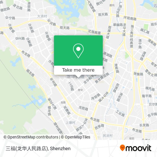 三福(龙华人民路店) map