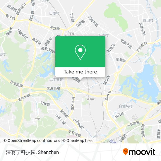 深赛宁科技园 map
