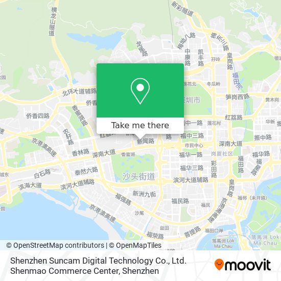 Shenzhen Suncam Digital Technology Co., Ltd. Shenmao Commerce Center map