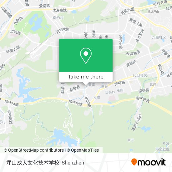 坪山成人文化技术学校 map