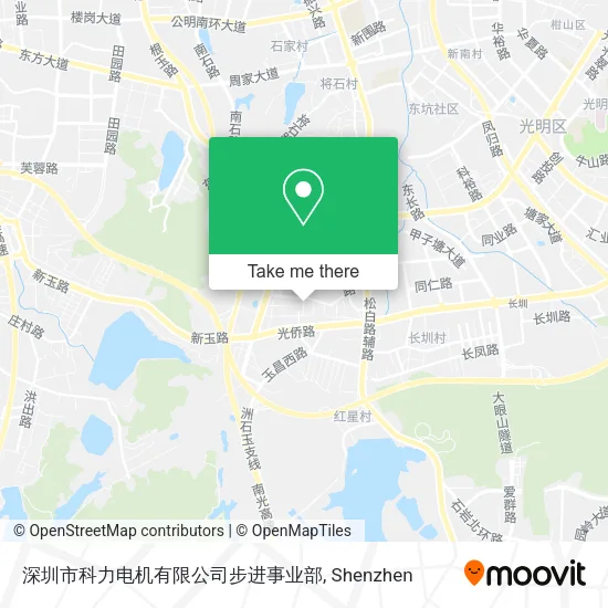 深圳市科力电机有限公司步进事业部 map