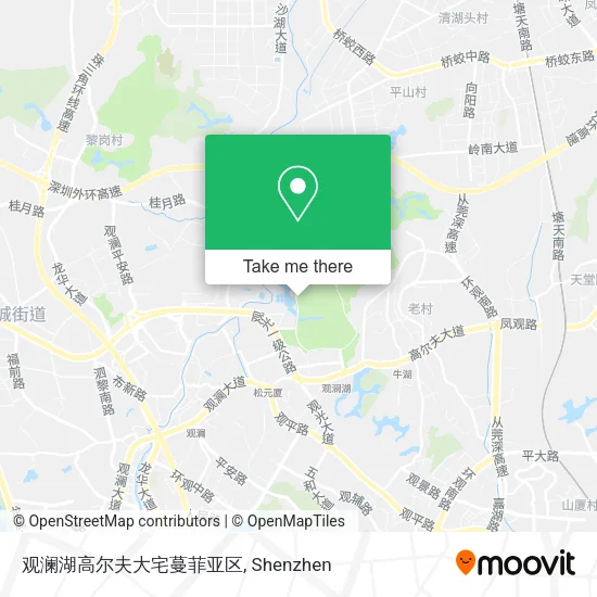 观澜湖高尔夫大宅蔓菲亚区 map