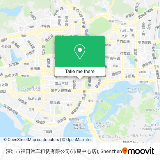 深圳市福田汽车租赁有限公司(市民中心店) map