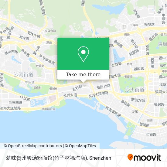 筑味贵州酸汤粉面馆(竹子林福汽店) map