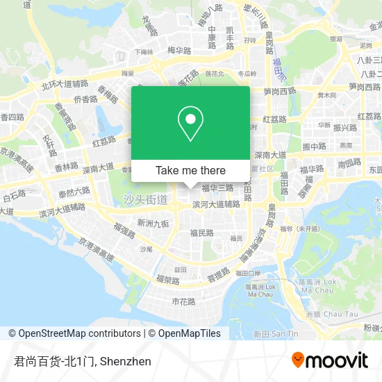 君尚百货-北1门 map