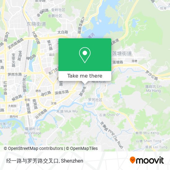 经一路与罗芳路交叉口 map