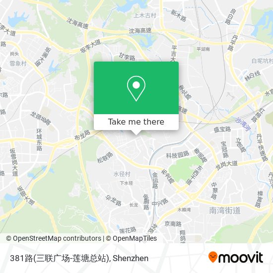 381路(三联广场-莲塘总站) map