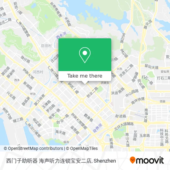 西门子助听器 海声听力连锁宝安二店 map