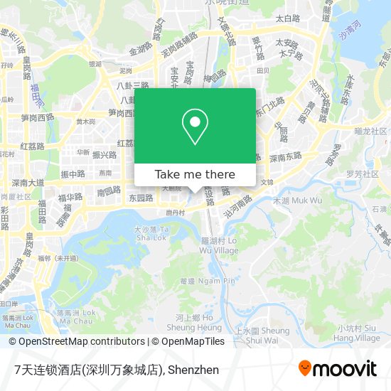 7天连锁酒店(深圳万象城店) map