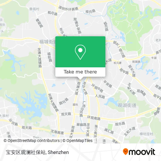 宝安区观澜社保站 map