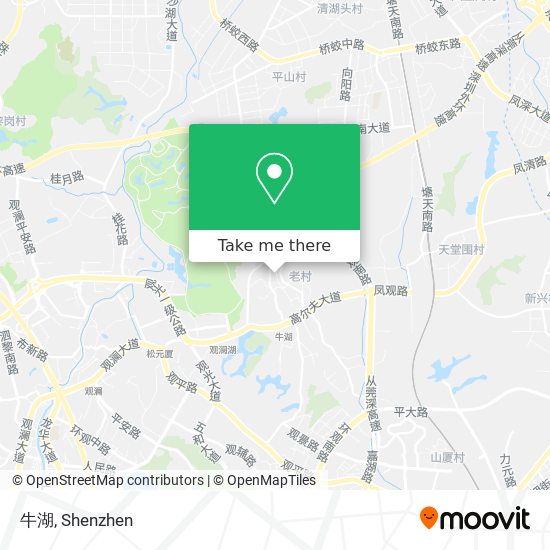牛湖 map