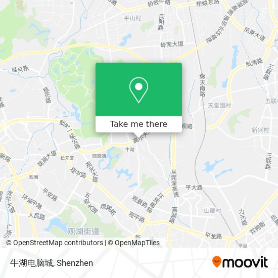 牛湖电脑城 map