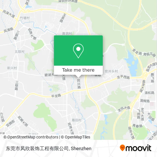东莞市凤欣装饰工程有限公司 map
