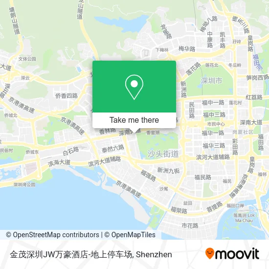 金茂深圳JW万豪酒店-地上停车场 map