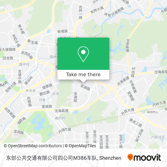 东部公共交通有限公司四公司M386车队 map