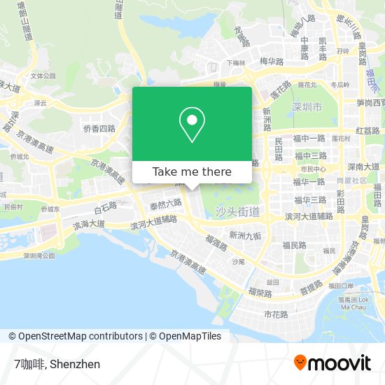7咖啡 map