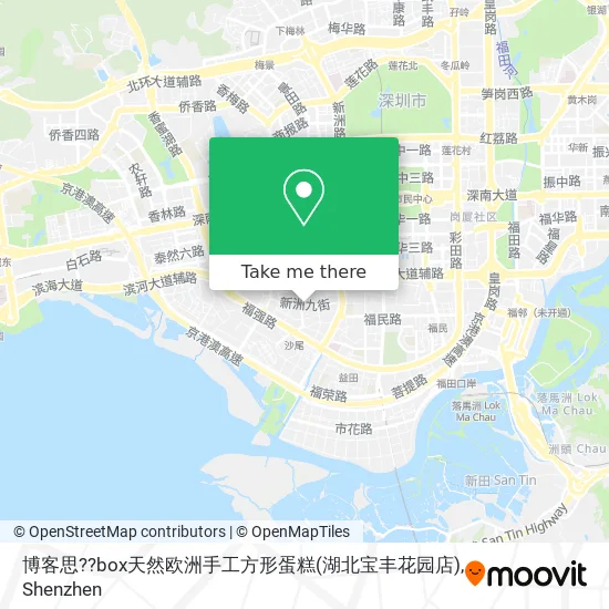 博客思??box天然欧洲手工方形蛋糕(湖北宝丰花园店) map