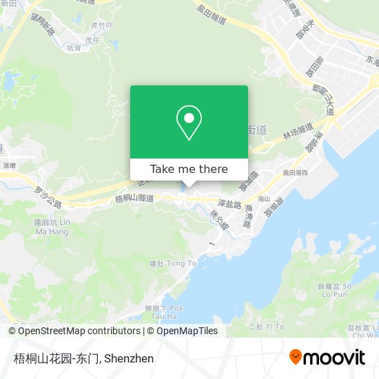 梧桐山花园-东门 map