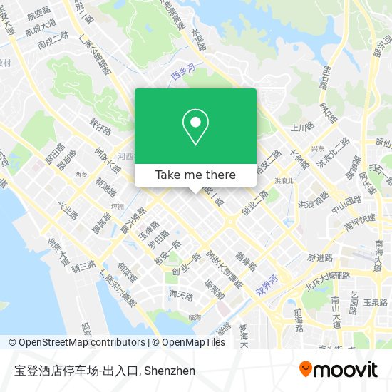 宝登酒店停车场-出入口 map