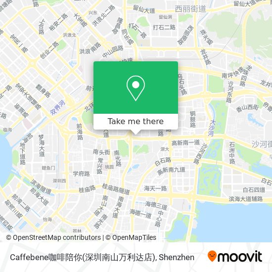 Caffebene咖啡陪你(深圳南山万利达店) map