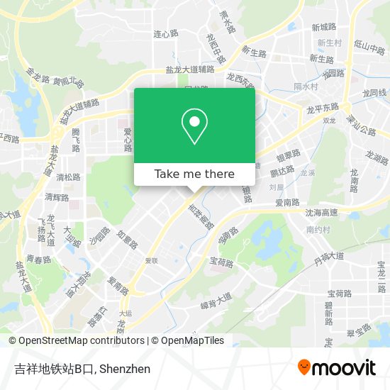 吉祥地铁站B口 map