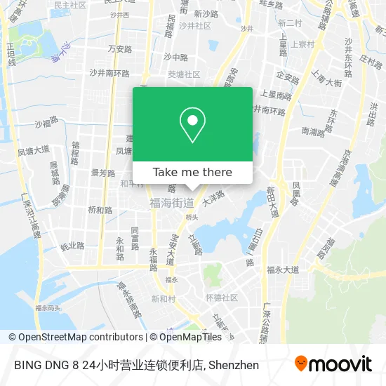 BING DNG 8 24小时营业连锁便利店 map
