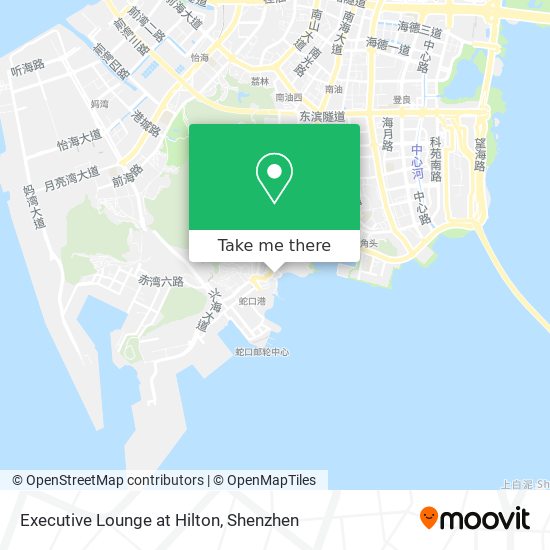 Executive Lounge at Hilton map