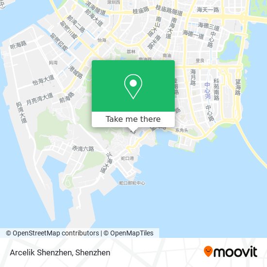 Arcelik Shenzhen map