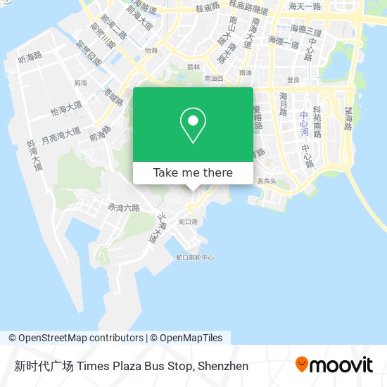 新时代广场 Times Plaza Bus Stop map