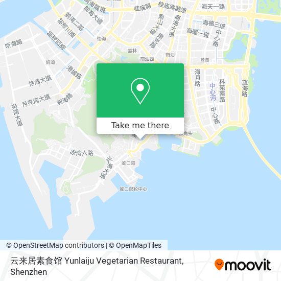 云来居素食馆 Yunlaiju Vegetarian Restaurant map