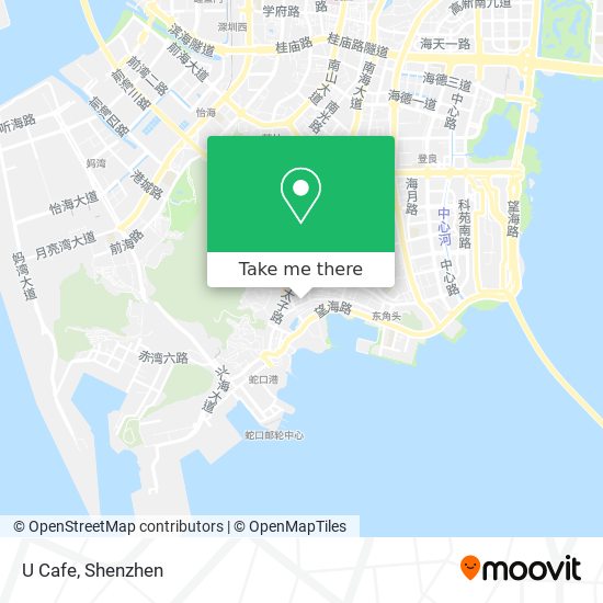 U Cafe map