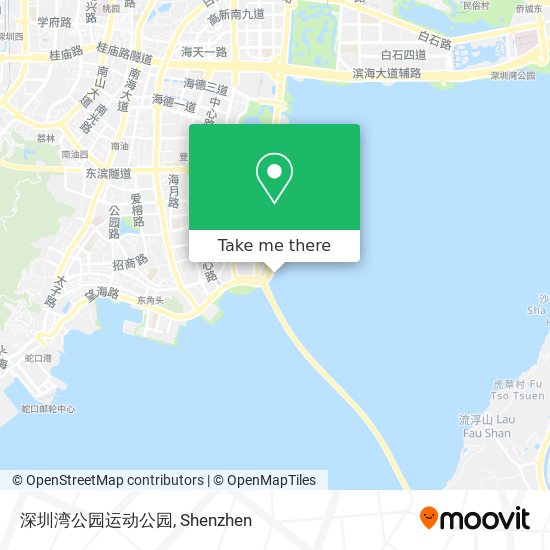 深圳湾公园运动公园 map