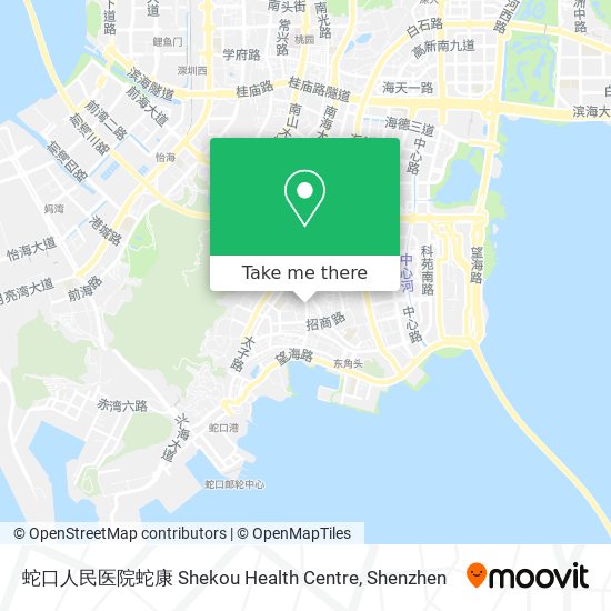 蛇口人民医院蛇康 Shekou Health Centre map