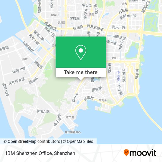 IBM Shenzhen Office map