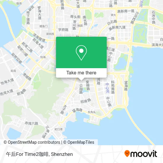 午后For Time2咖啡 map