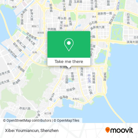 Xibei Youmiancun map