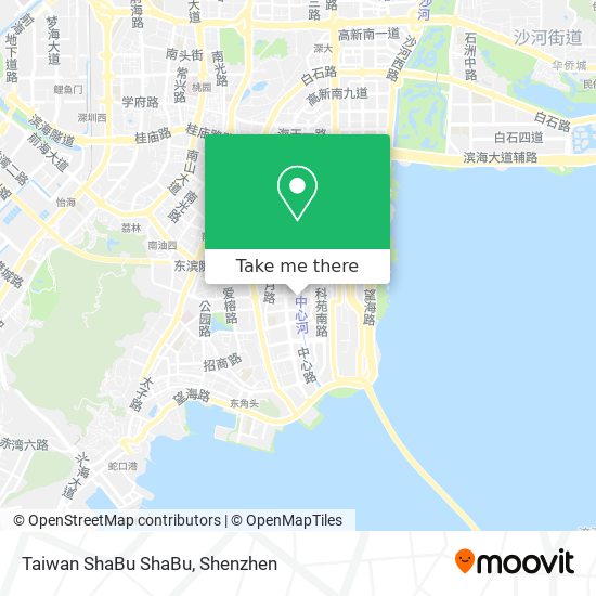 Taiwan ShaBu ShaBu map