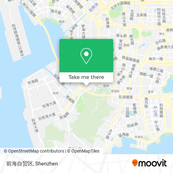 前海自贸区 map