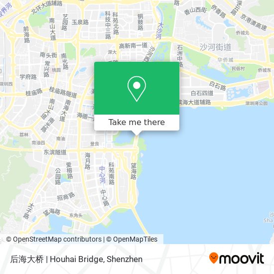后海大桥 | Houhai Bridge map