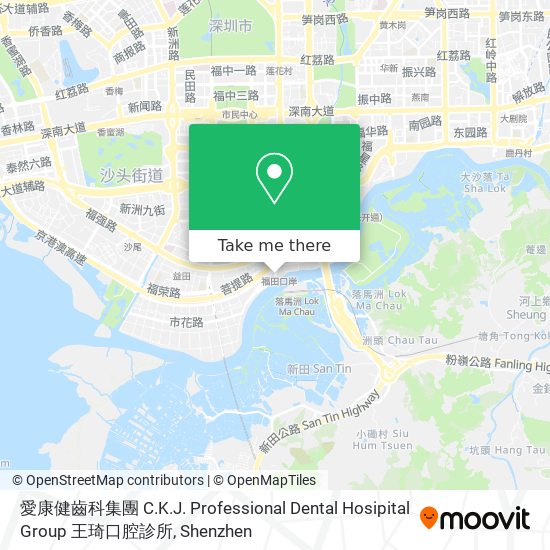 愛康健齒科集團 C.K.J. Professional Dental Hosipital Group 王琦口腔診所 map