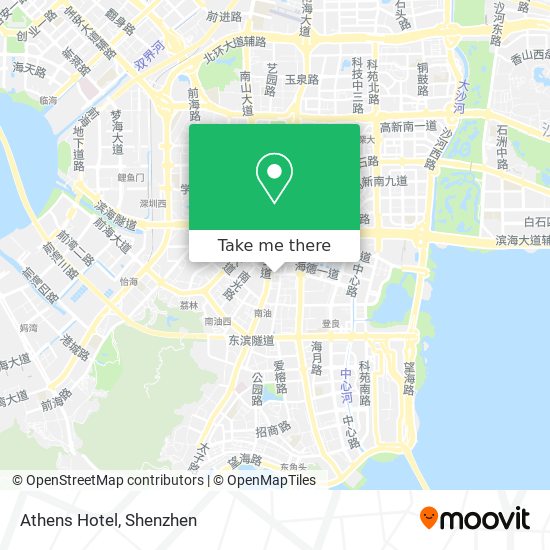 Athens Hotel map