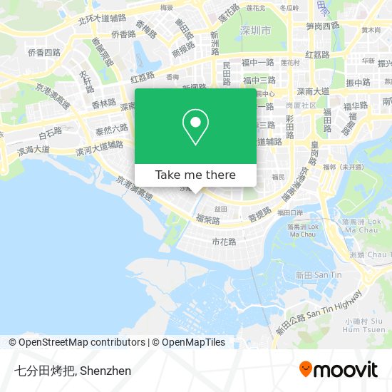 七分田烤把 map