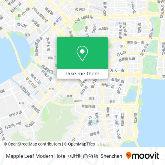 Mapple Leaf Modern Hotel 枫叶时尚酒店 map
