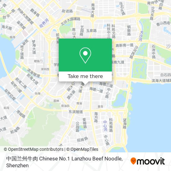 中国兰州牛肉 Chinese No.1 Lanzhou Beef Noodle map