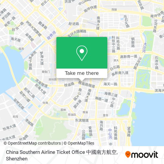 China Southern Airline Ticket Office 中國南方航空 map