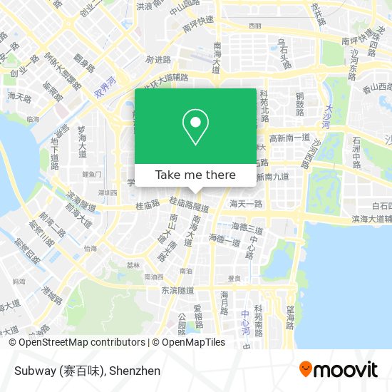 Subway (赛百味) map