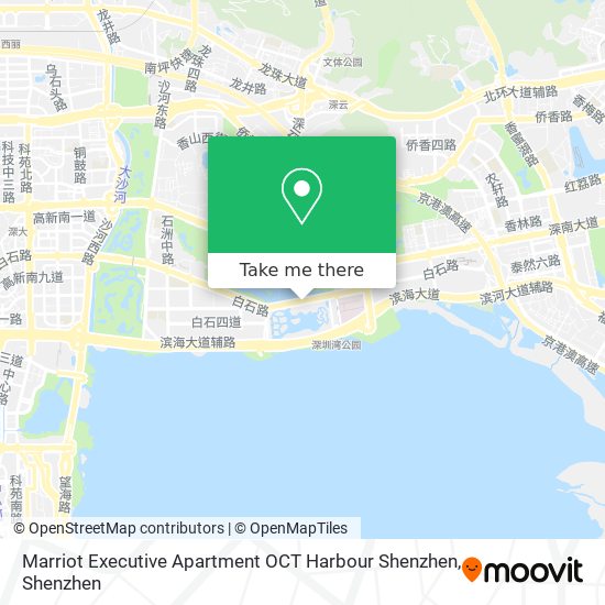 Marriot Executive Apartment OCT Harbour Shenzhen map