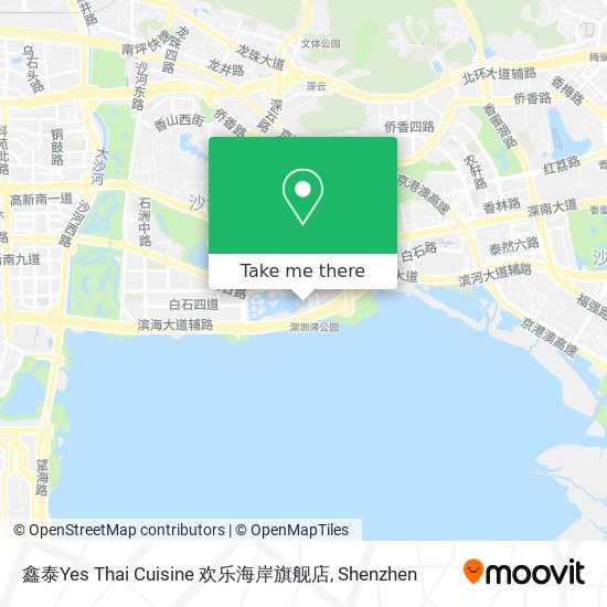 鑫泰Yes Thai Cuisine 欢乐海岸旗舰店 map